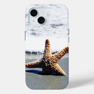 Single Starfish Washed Ashore Jigsaw Puzzle iPhone 15 Case