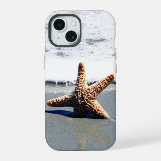 Single Starfish Washed Ashore Jigsaw Puzzle iPhone 15 Case