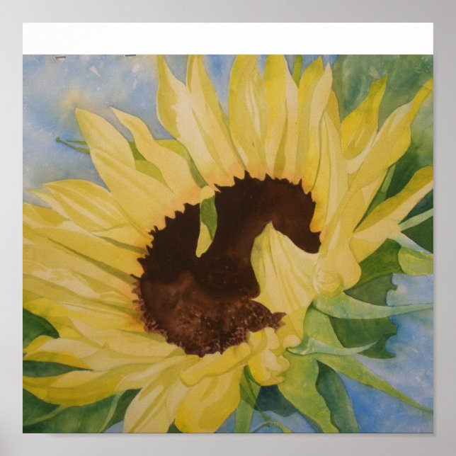 single sunflower poster (Front)