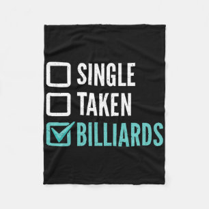 Single Taken Billiards Pool Billiards  Fleece Blanket