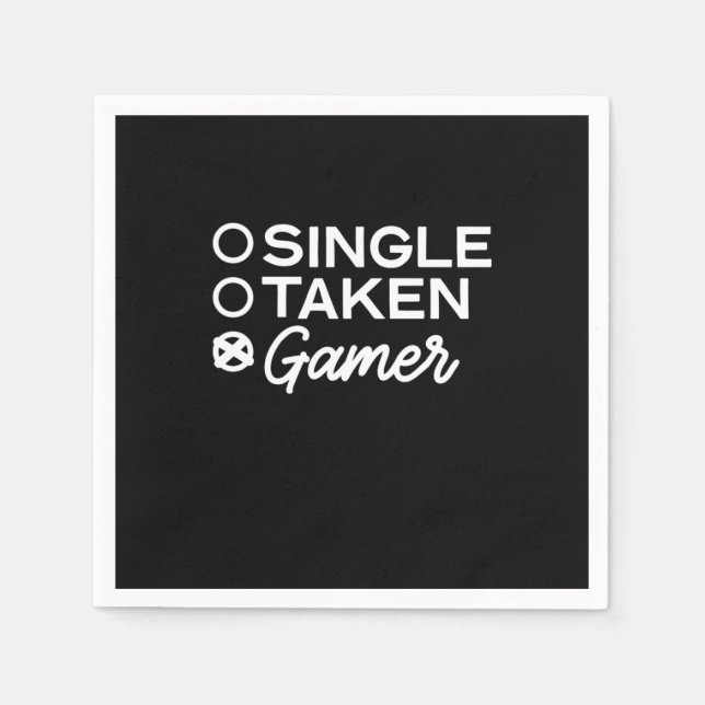 Single Taken Gamer Napkin (Front)
