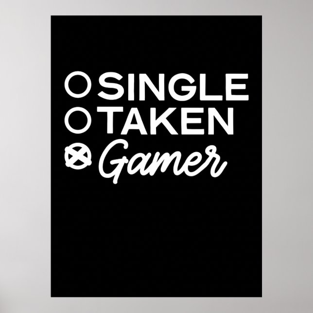 Single Taken Gamer Poster (Front)