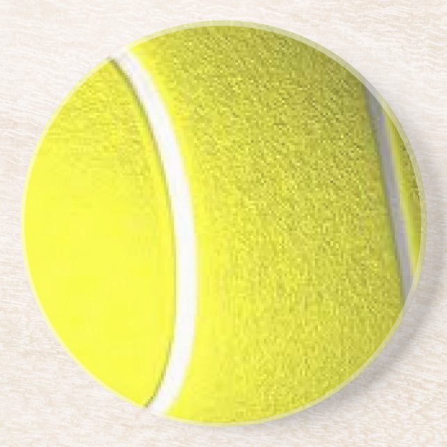 Single Tennis Ball Sports Coaster (Front)
