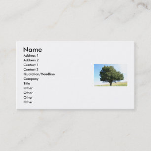 Single Tree Business Card