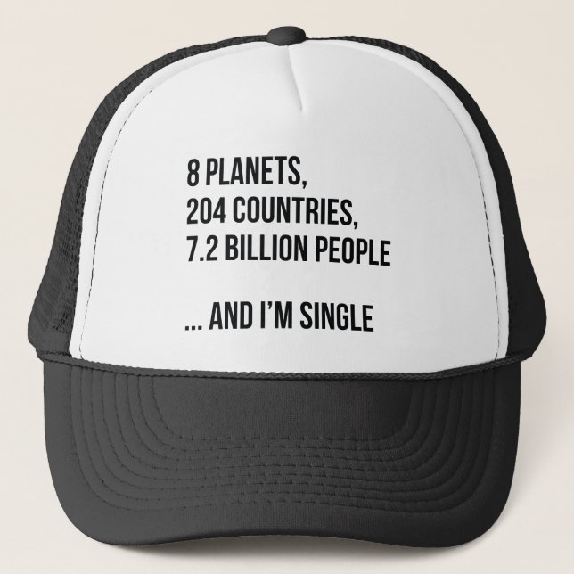Single Trucker Hat (Front)