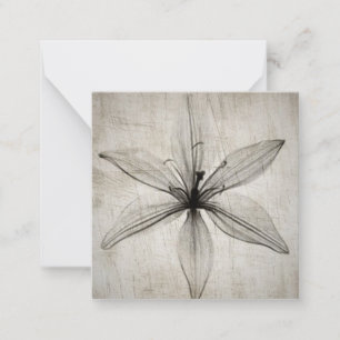 Single Vintage X-Ray Flower Card