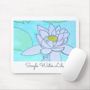 Single Water Lily Mouse Mat