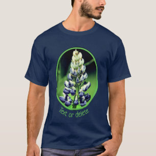 Single Wild Purple Lupine Flower Personalised T-Shirt