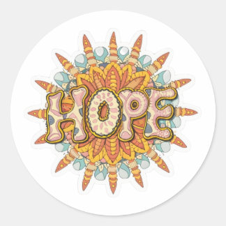 single word hope sticker