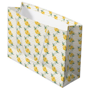 Single Yellow Rose of Texas Large Gift Bag