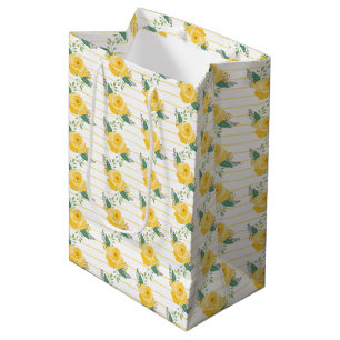 Single Yellow Rose of Texas Medium Gift Bag
