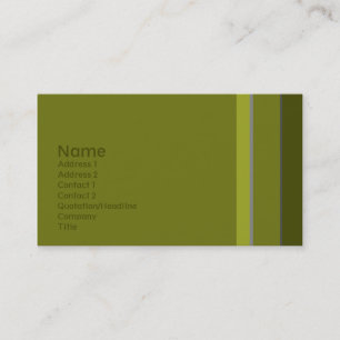 Singles •  No. 0010 Business Card