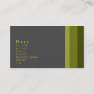 Singles • No. 0011 Business Card