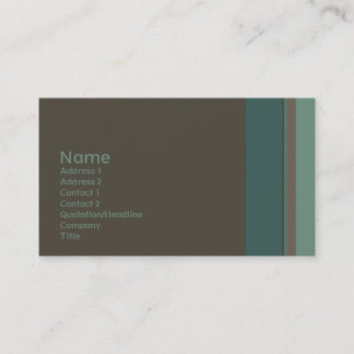 Singles • No. 0016 Business Card