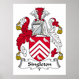 Singleton Family Crest Poster