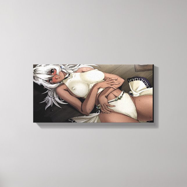 SingleZ "Lust" Hot Hentai Babe Canvas Print (Front)
