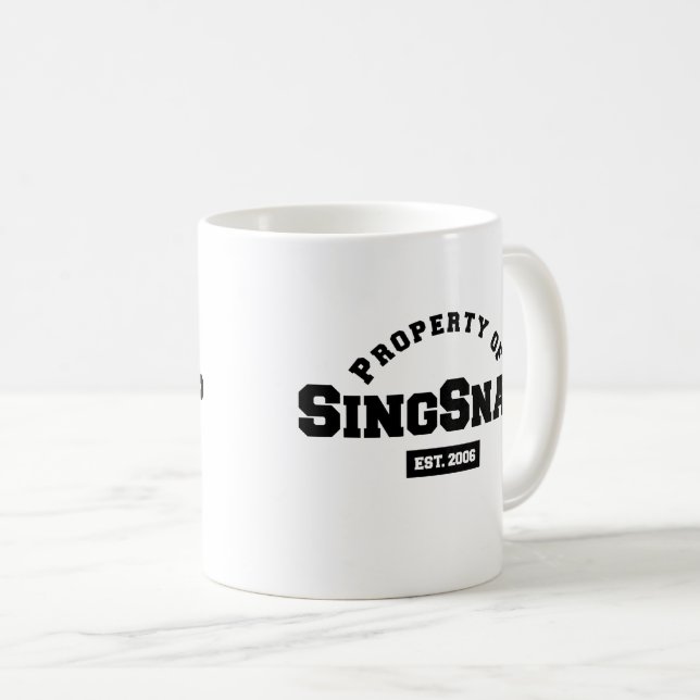 SingSnap Coffee Mug (Front Right)