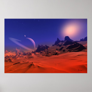 Singular ambience - space art poster