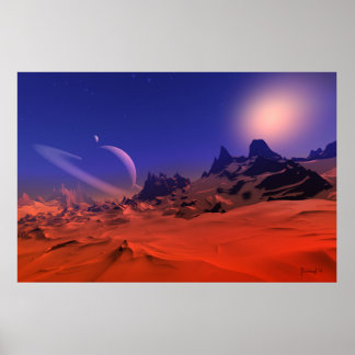 Singular ambience - space art poster