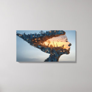 Singular civilisation canvas print