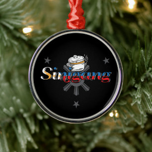 Sinigang Philippines Filipino Food Metal Tree Decoration