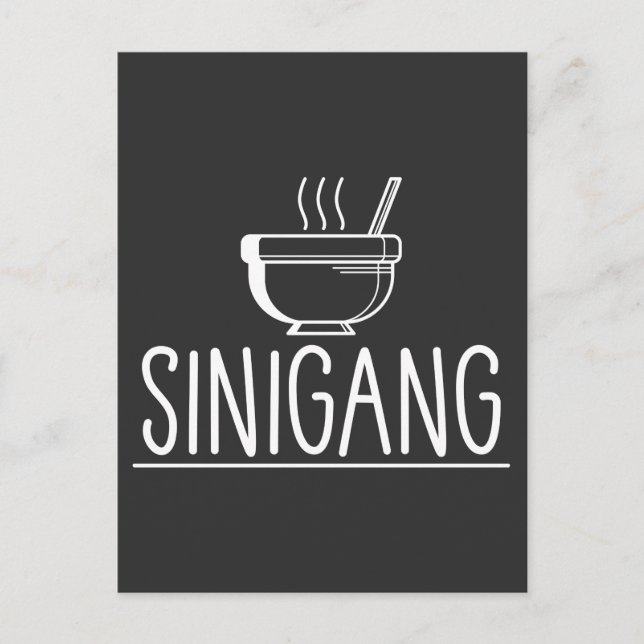 Sinigang Soup Filipino Cuisine Philippines Pinoy Postcard (Front)