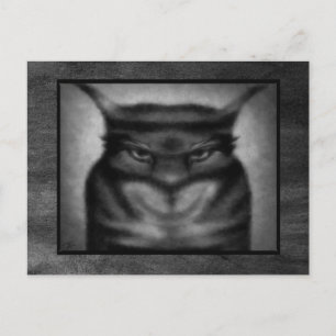 Sinister Cat Postcard