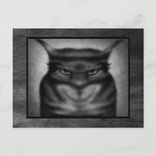 Sinister Cat Postcard (Front)