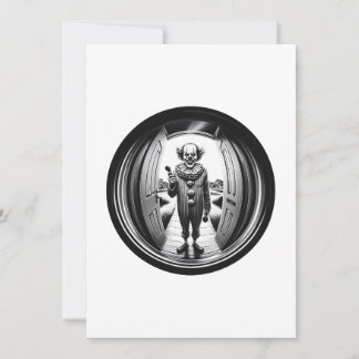 Sinister Clown at Your Door | Fisheye Invitation