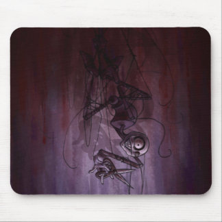 Sinister Descent, Creepy Puppet Cutting Strings Mouse Mat