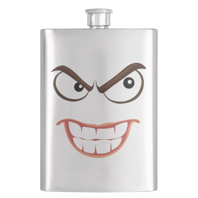 SINISTER FACE HIP FLASK (Front)