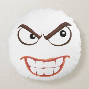 SINISTER FACE ROUND CUSHION