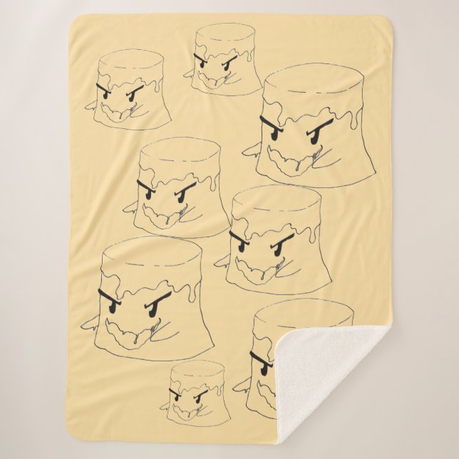 Sinister Flan Sherpa Blanket (Front)