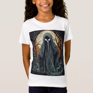 Sinister Ghost Halloween T-Shirt Design"