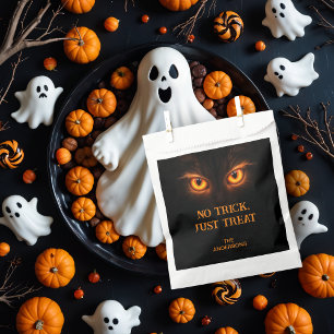 Sinister Glowing Orange Eyes Halloween Favour Bags