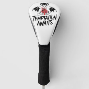 Sinister Gothic Demon Design - Temptation Awaits Golf Head Cover