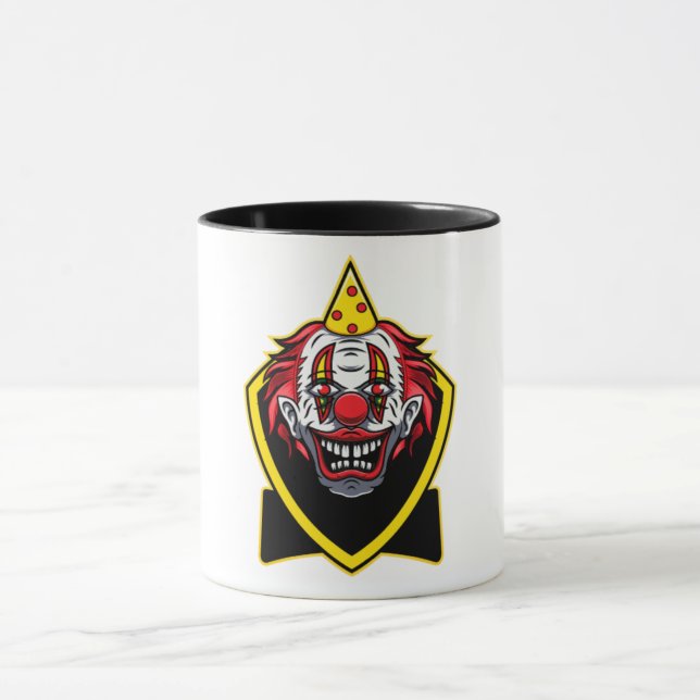 Sinister Party Clown Shield Mug (Center)