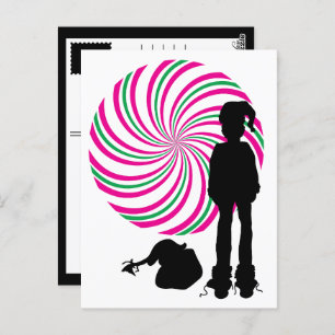 sinister santa postcard