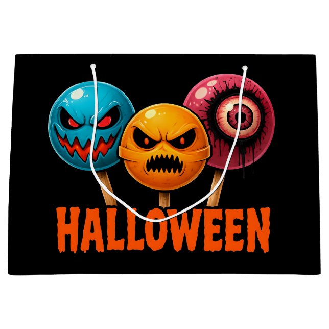 Sinister Sweets Halloween Large Gift Bag (Front)