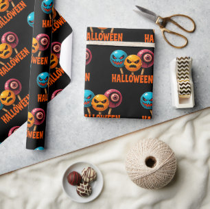 Sinister Sweets Halloween Wrapping Paper