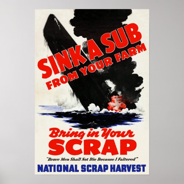 Sink A Sub From Your Farm Poster (Front)