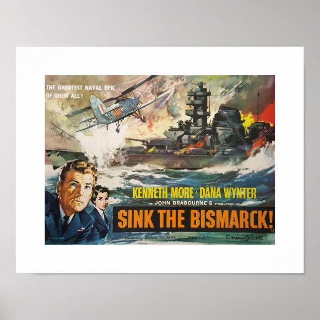 Sink the Bismarck Film Poster (Front)