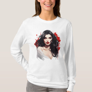 Sink Your Teeth into Halloween: Vampire Girl T-Shirt