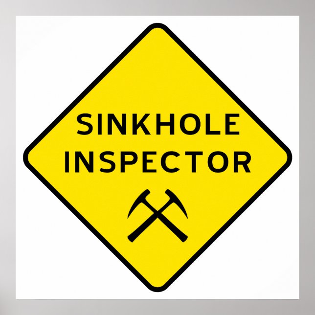 Sinkhole Inspector Poster (Front)