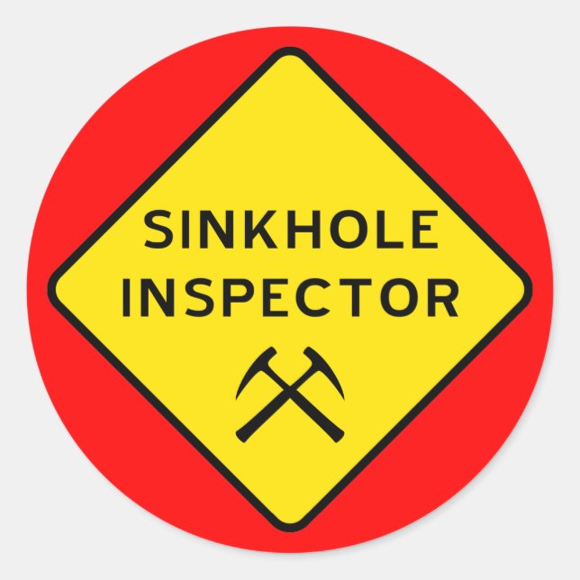 Sinkhole Inspector Sticker (Front)