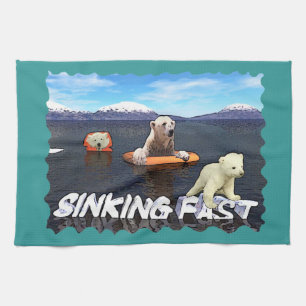 Sinking Fast Tea Towel