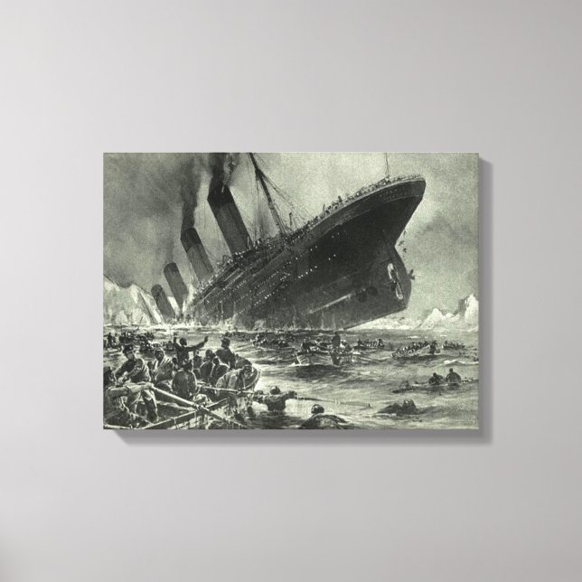 Sinking RMS Titanic Canvas Print (Front)