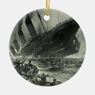 Sinking RMS Titanic Ceramic Tree Decoration