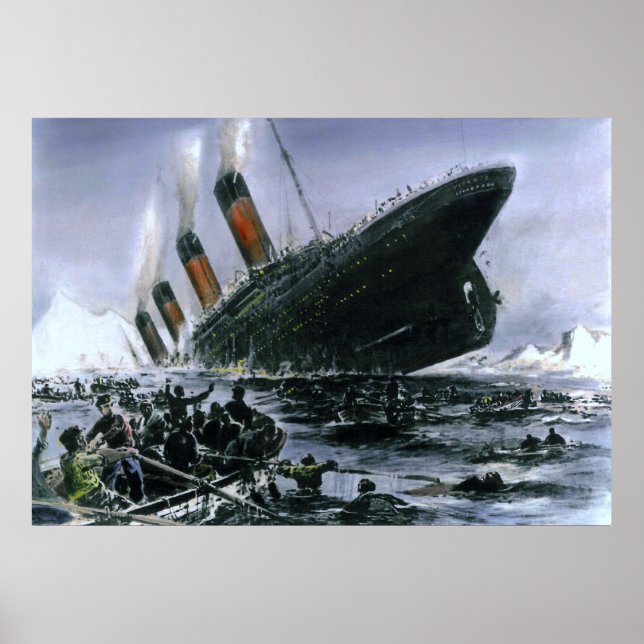Sinking RMS Titanic Poster (Front)