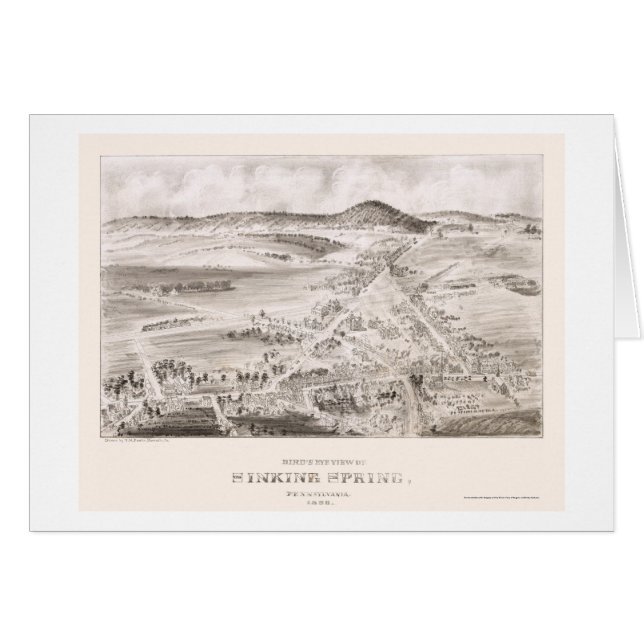 Sinking Spring, PA Panoramic Map - 1898 (Front Horizontal)